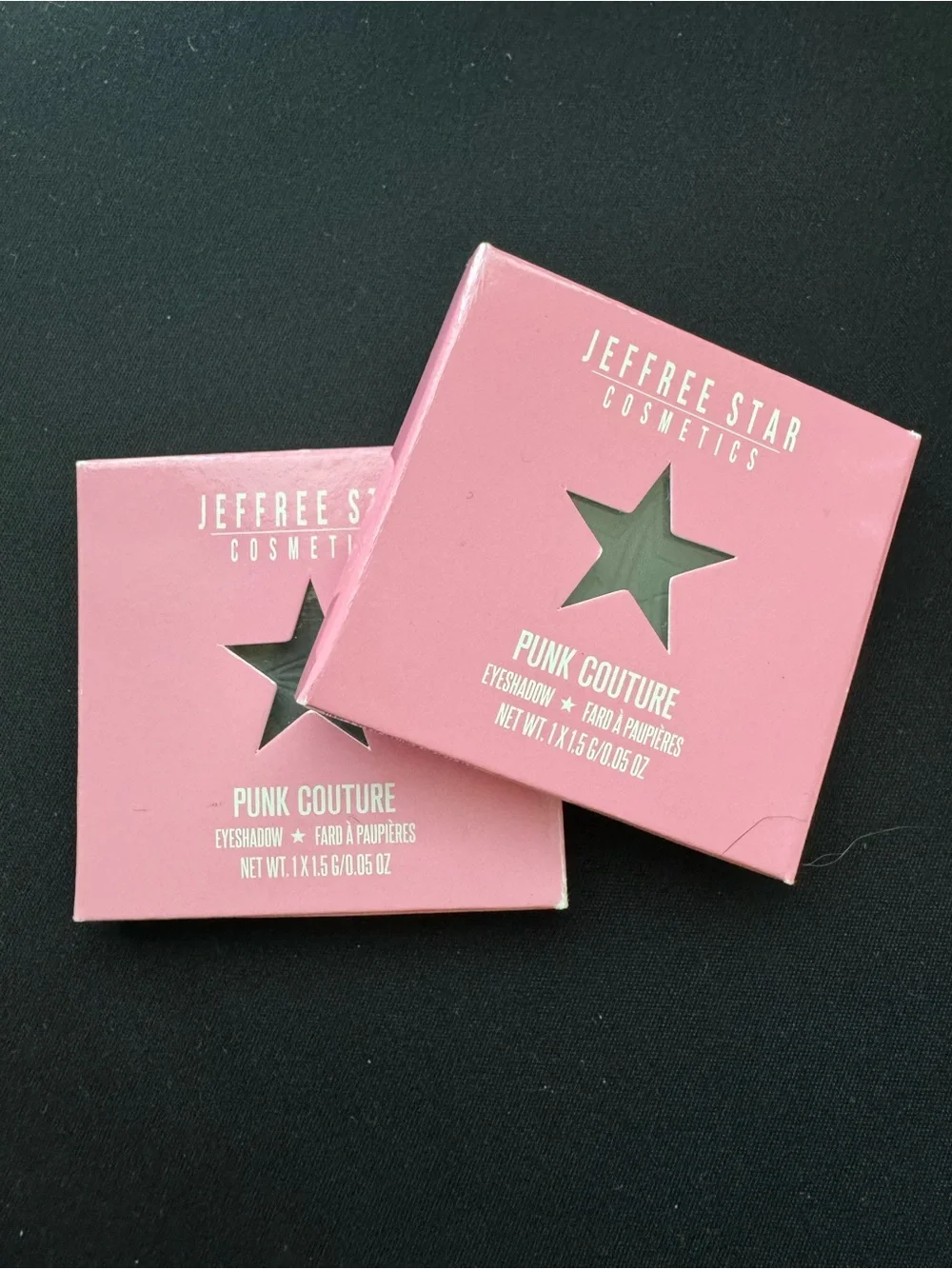 Jeffree Star Cosmetics Punk Couture Eyeshadow Singles BNIB Set of 2 Sealed